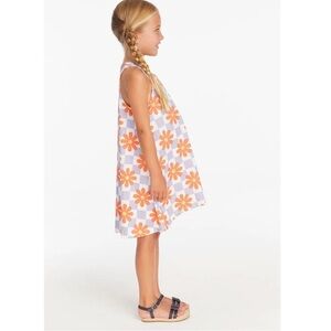Chaser Floral Sleeveless Dress for Girls Size 7 New Orange Purple Yellow White